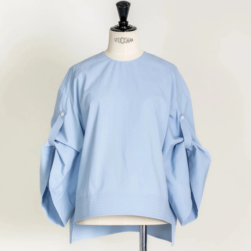 WASHABLE OVAL BLOUSE/Light blue | FREY
