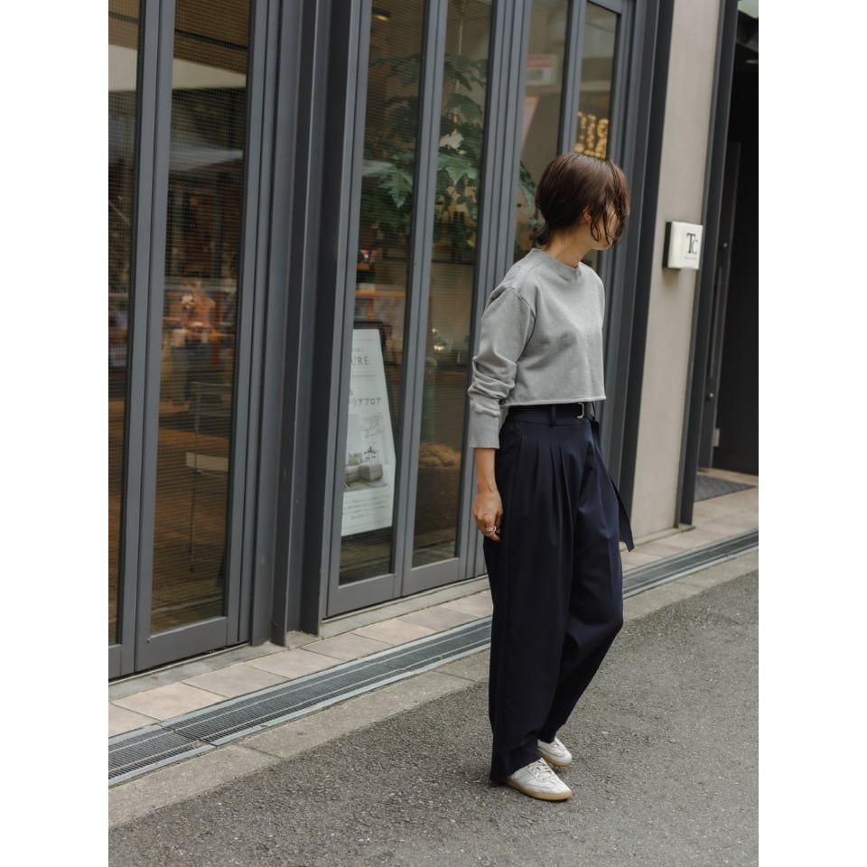 RELAX TUCK PANTS/Navy | FREY RELAX TUCK PANTS/Navy | FREY