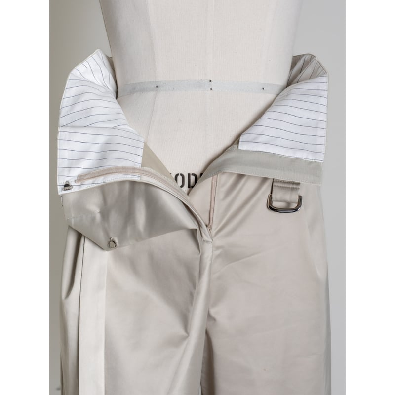 SATIN WATER PANTS/Beige | FREY 
