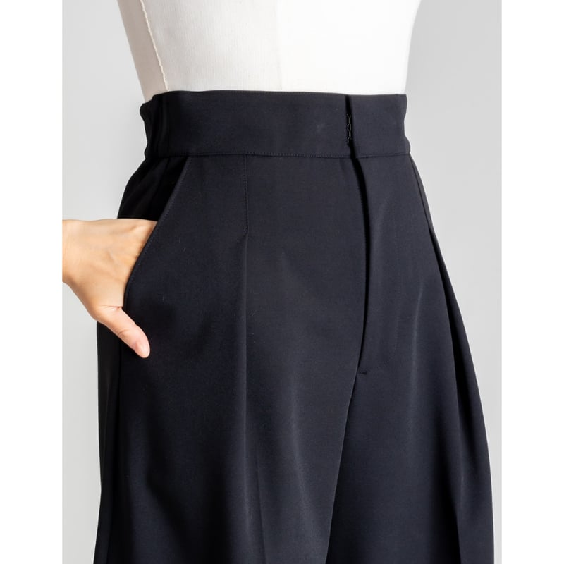 RELAX WIDE PANTS/Black | FREY 