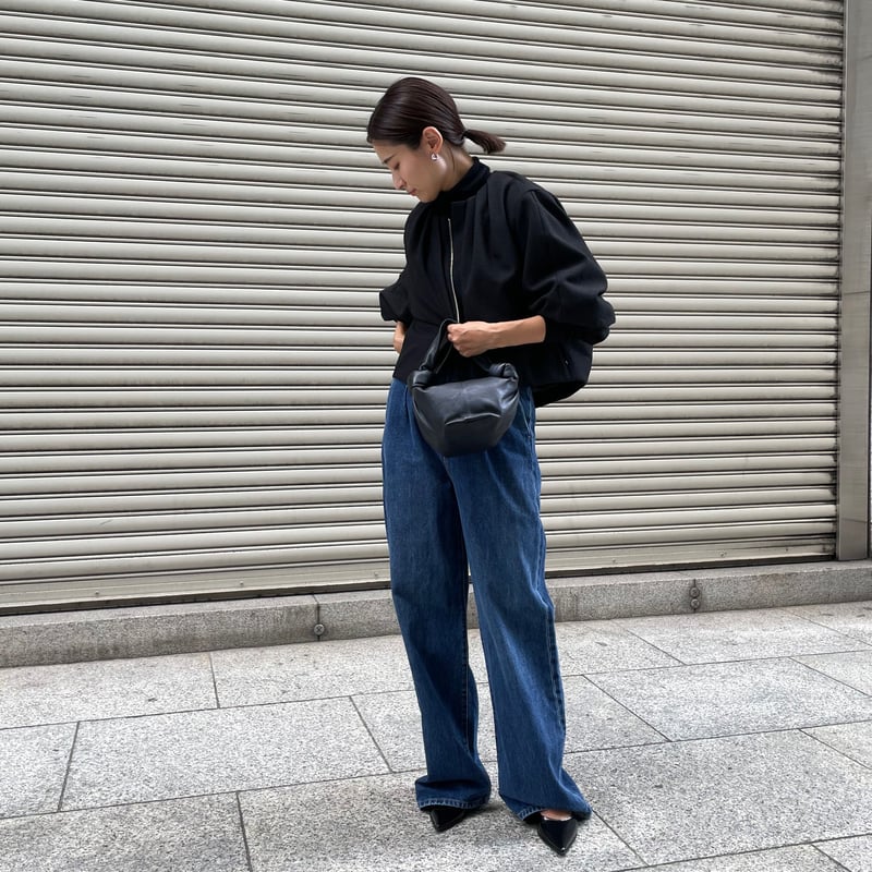 freyエアツイードブルゾン ジャケット ブラック