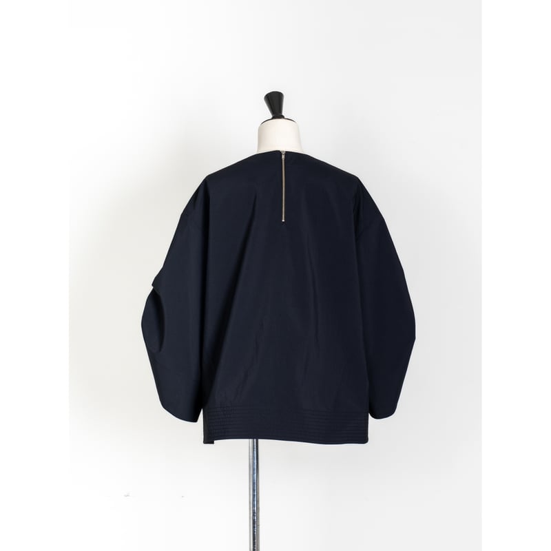 WASHABLE OVAL BLOUSE/Black | FREY