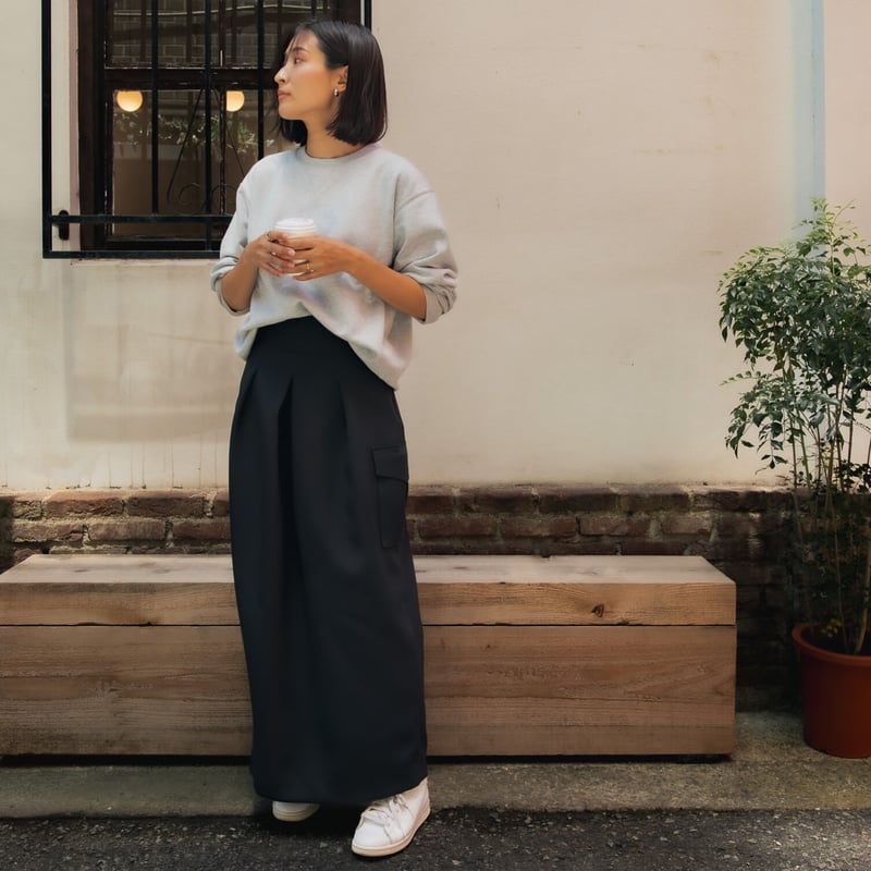 EASY COCOON SKIRT/Black | FREY EASY COCOON SKIRT/Black | FREY