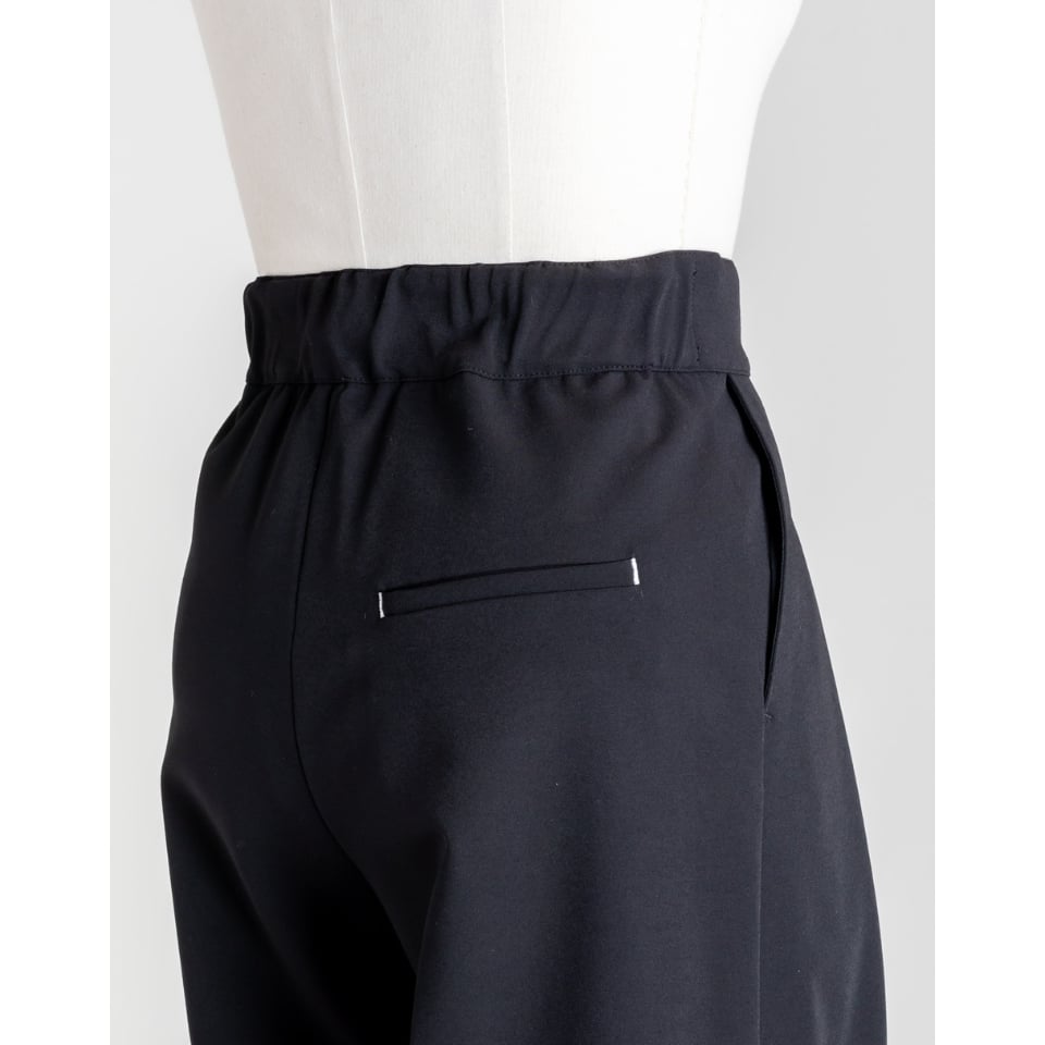 RELAX WIDE PANTS/Black | FREY 