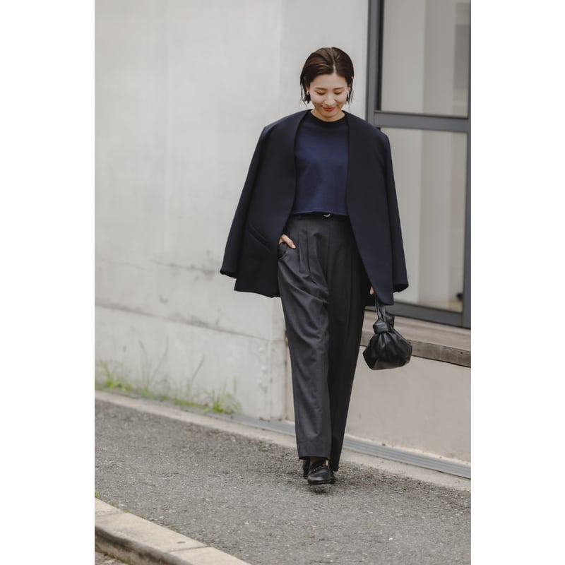 FREY フレイ RELUX TUCK PANTS 新品 S ダークグレー FREY フレイ RELUX TUCK PANTS 新品 S ダークグレー