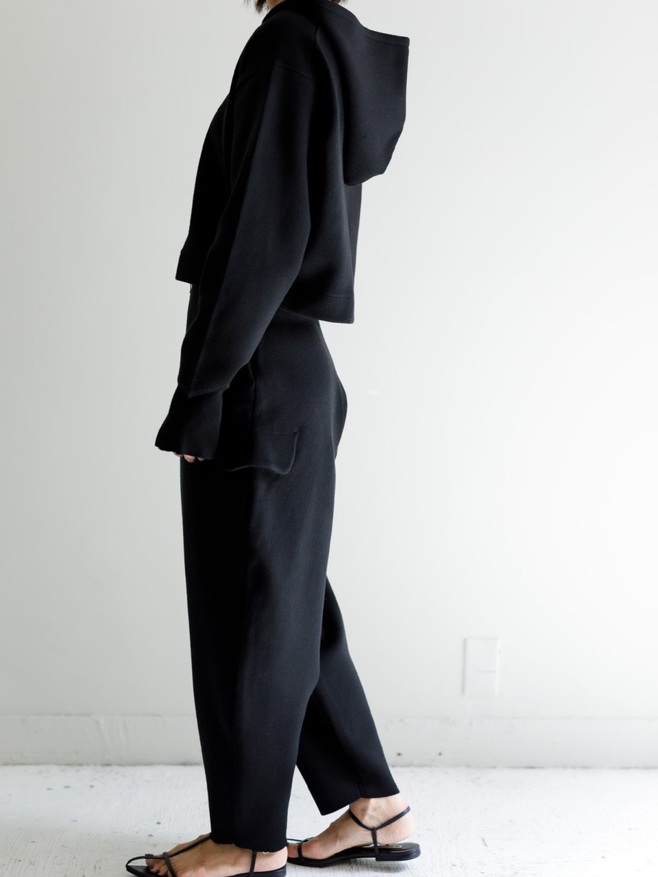 KNIT COCOON PANTS/Black | FREY KNIT COCOON PANTS/Black | FREY