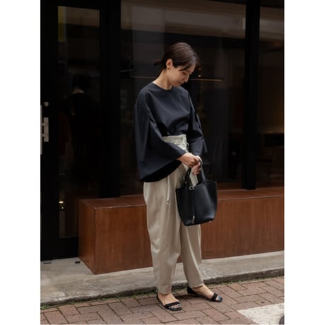 SATIN WATER PANTS/Beige