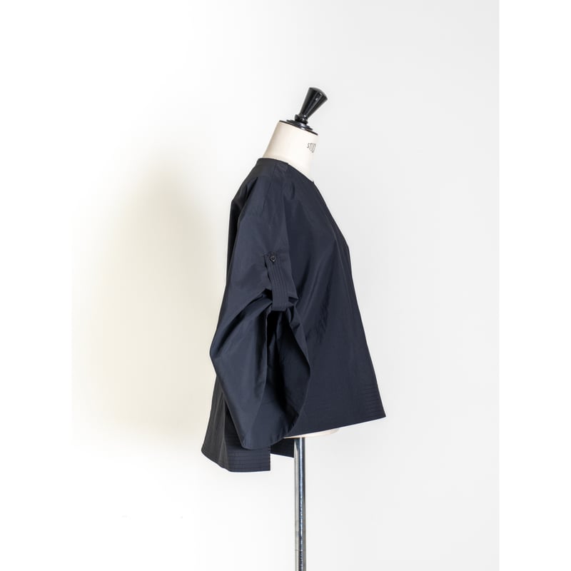 WASHABLE OVAL BLOUSE/Black | FREY