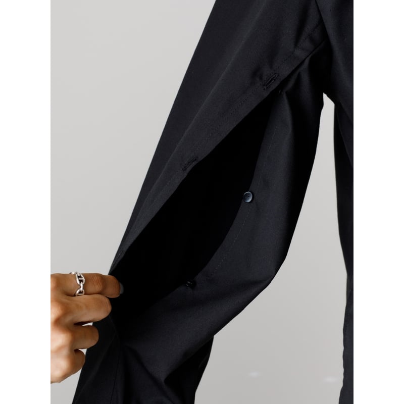 BASE LONG BLOUSE/Black | FREY 