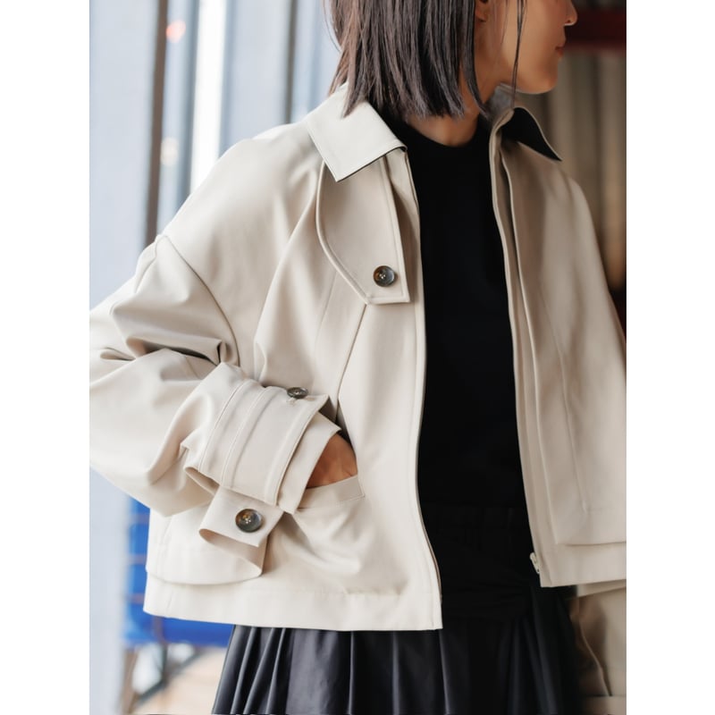 JERSEY LIKE COAT/Beige | FREY