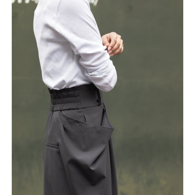 DOUBLE POCKET SKIRT/Iron gray | FREY DOUBLE POCKET SKIRT/Iron gray | FREY