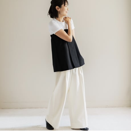 RELAX WIDE PANTS/White