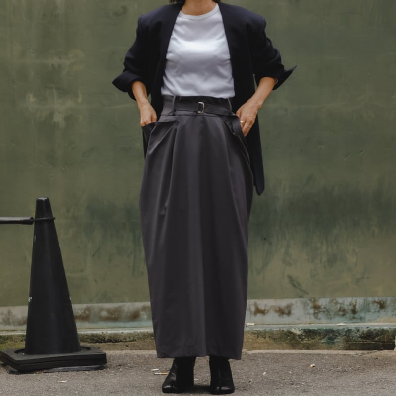 DOUBLE POCKET SKIRT/Iron gray | FREY DOUBLE POCKET SKIRT/Iron gray | FREY