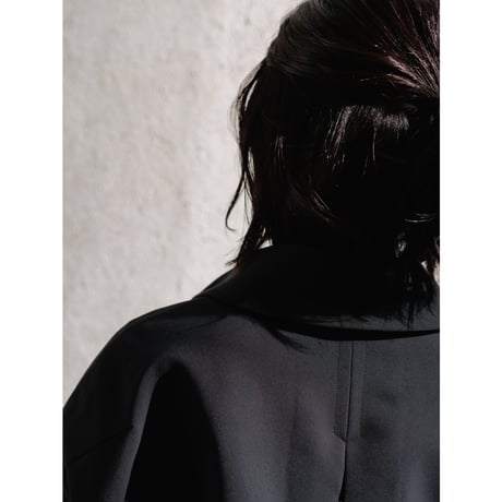 JERSEY LIKE COAT/Black