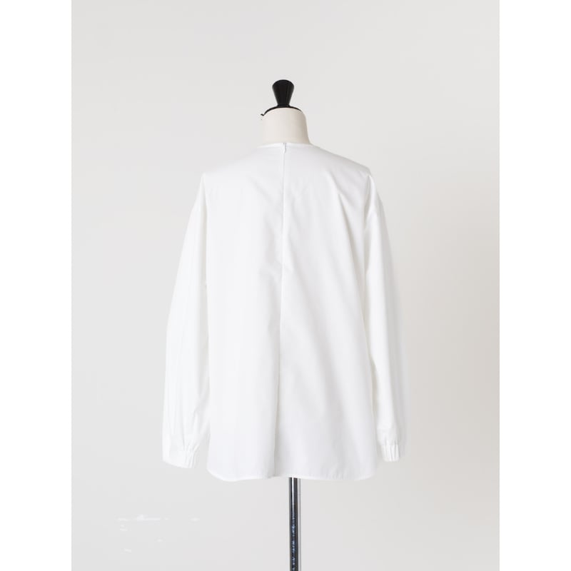 BASE LONG BLOUSE/White | FREY 