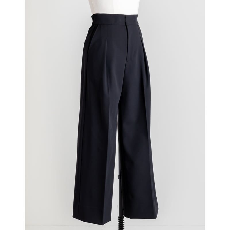 RELAX WIDE PANTS/Black | FREY 