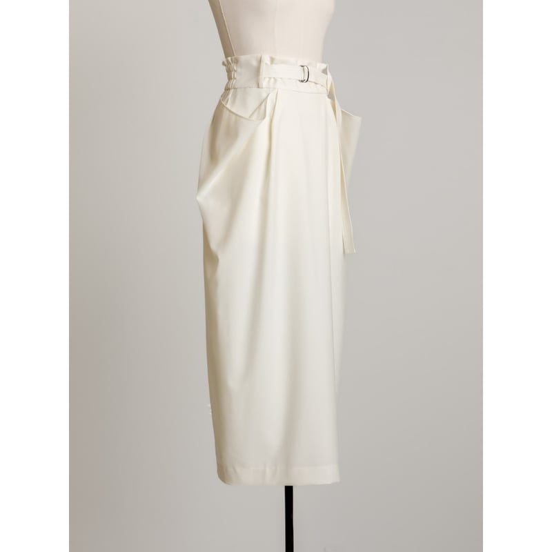 DOUBLE POCKET SKIRT/White | FREY DOUBLE POCKET SKIRT/White | FREY
