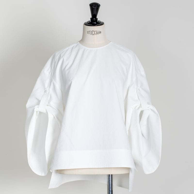 WASHABLE OVAL BLOUSE/White | FREY