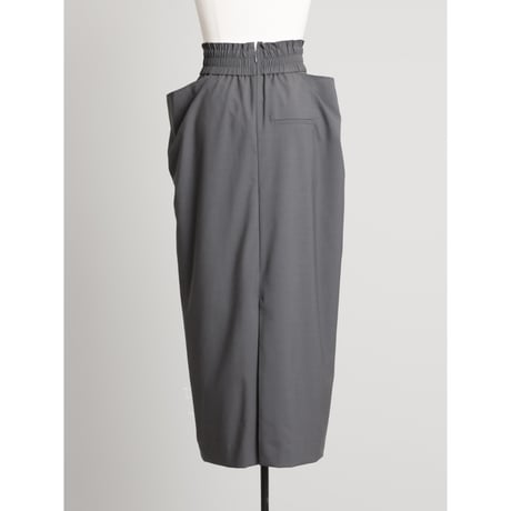 DOUBLE POCKET SKIRT/Iron gray