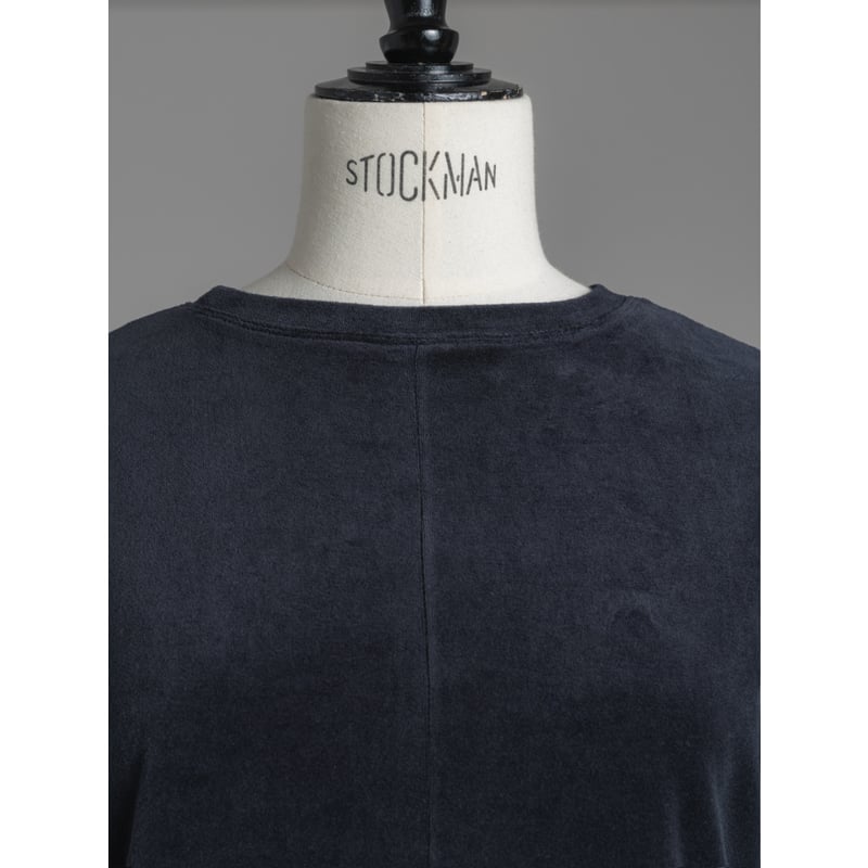DOUBLE VELOUR TOP/Navy | FREY