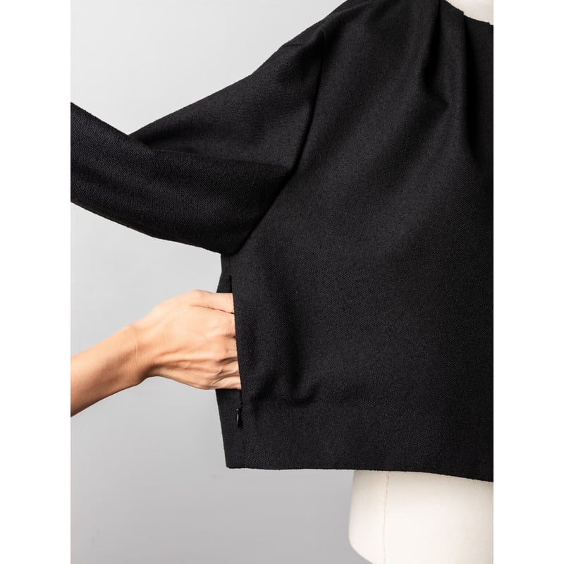 AIR TWEED BLOUSON / Black | FREY
