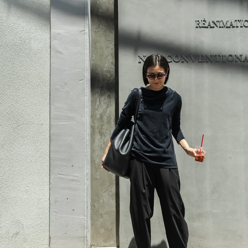 FREY 今期完売品　ダブルベロアトップス　ネイビー DOUBLE VELOUR TOP/Navy | FREY