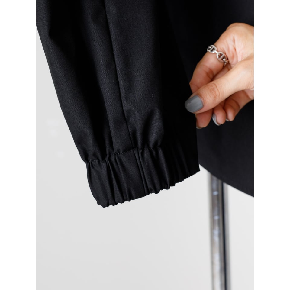 BASE LONG BLOUSE/Black | FREY 