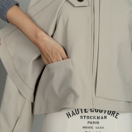 JERSEY LIKE COAT/Beige