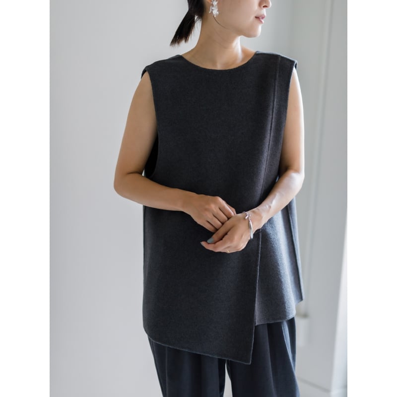 frey フレイ　DOUBLE BEAVER VEST frey フレイDOUBLE BEAVER VEST/Gray