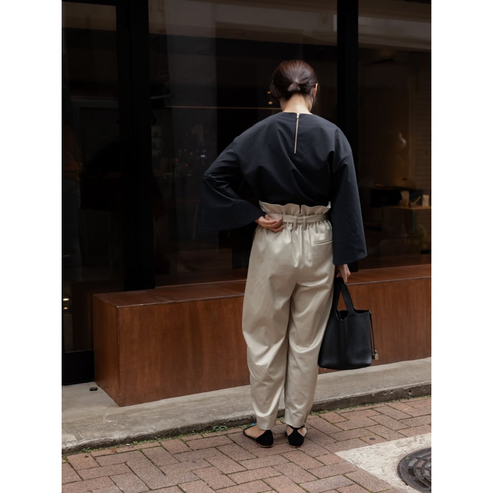 SATIN WATER PANTS/Beige | FREY SATIN WATER PANTS/Beige | FREY