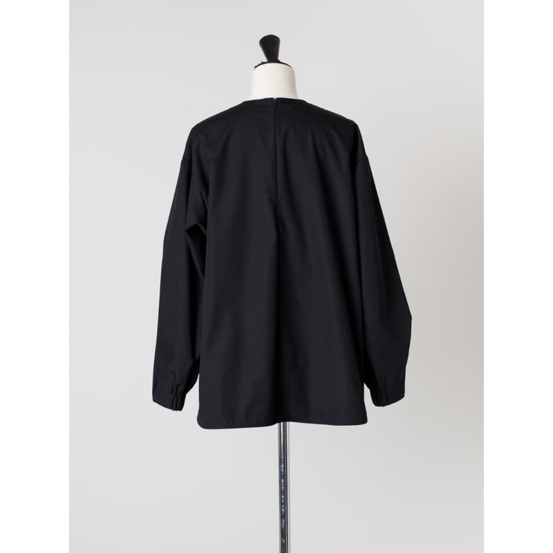 BASE LONG BLOUSE/Black | FREY 