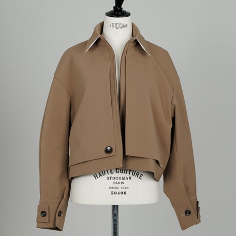 JERSEY LIKE COAT/Camel