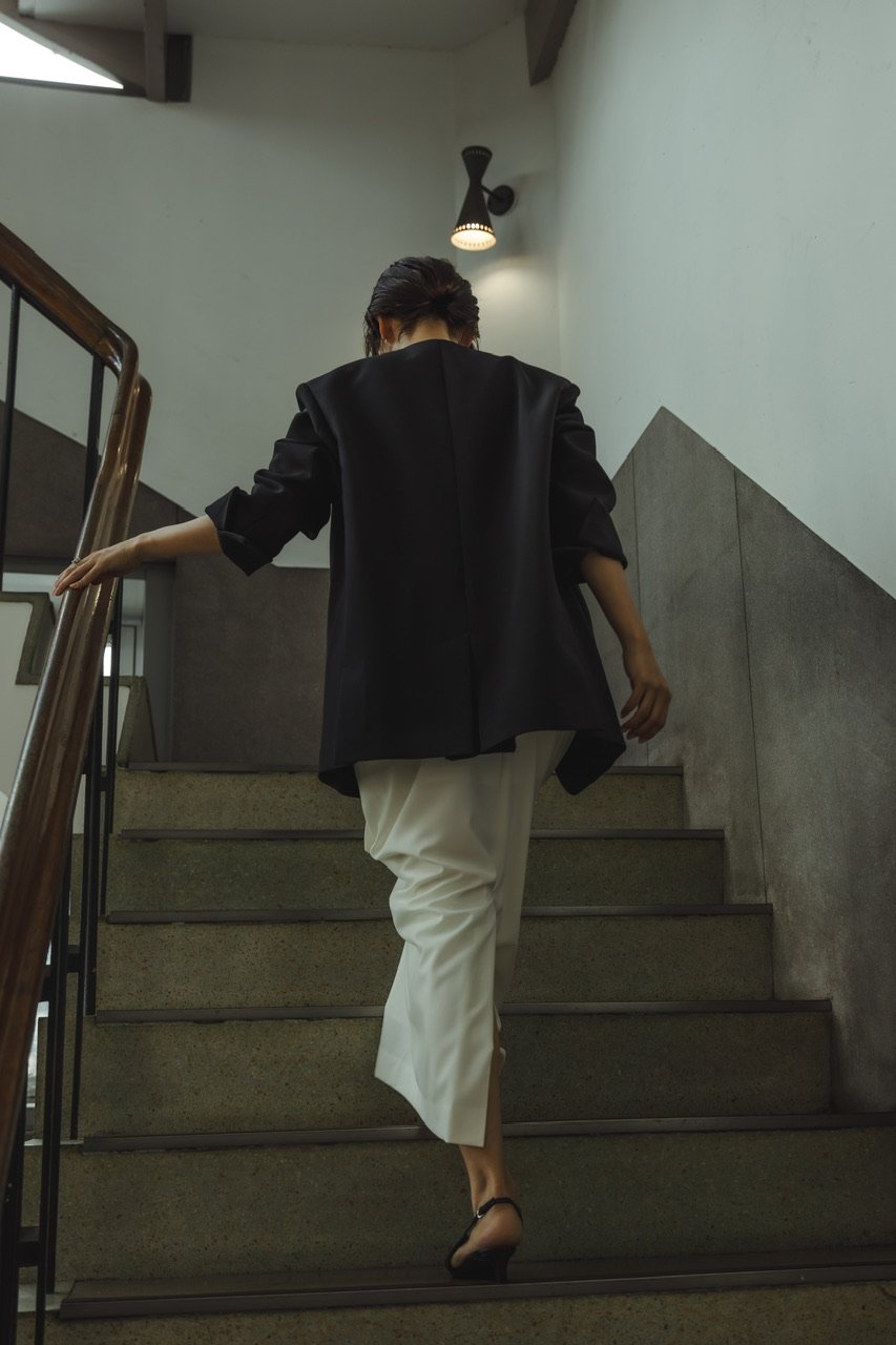 FREY EASY OVER JACKET ネイビー　オーバーサイズジャケット frey EASY OVER JACKET ネイビーSサイズ