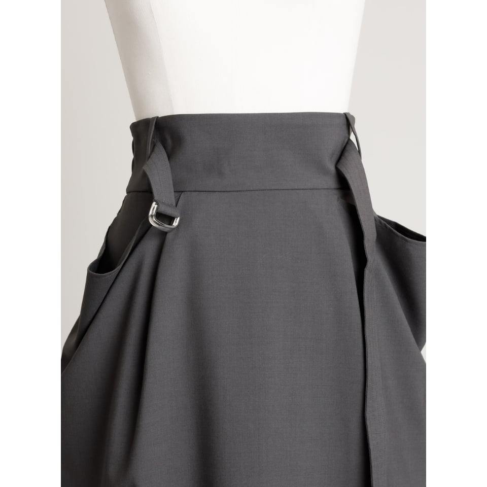 DOUBLE POCKET SKIRT/Iron gray | FREY DOUBLE POCKET SKIRT/Iron gray | FREY