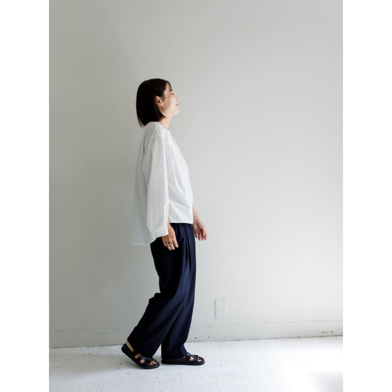 BASE LONG BLOUSE/White | FREY 