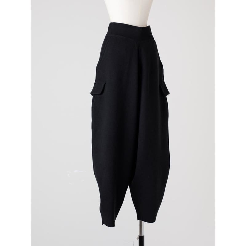 KNIT COCOON PANTS/Black | FREY