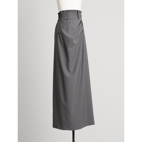 DOUBLE POCKET SKIRT/Iron gray