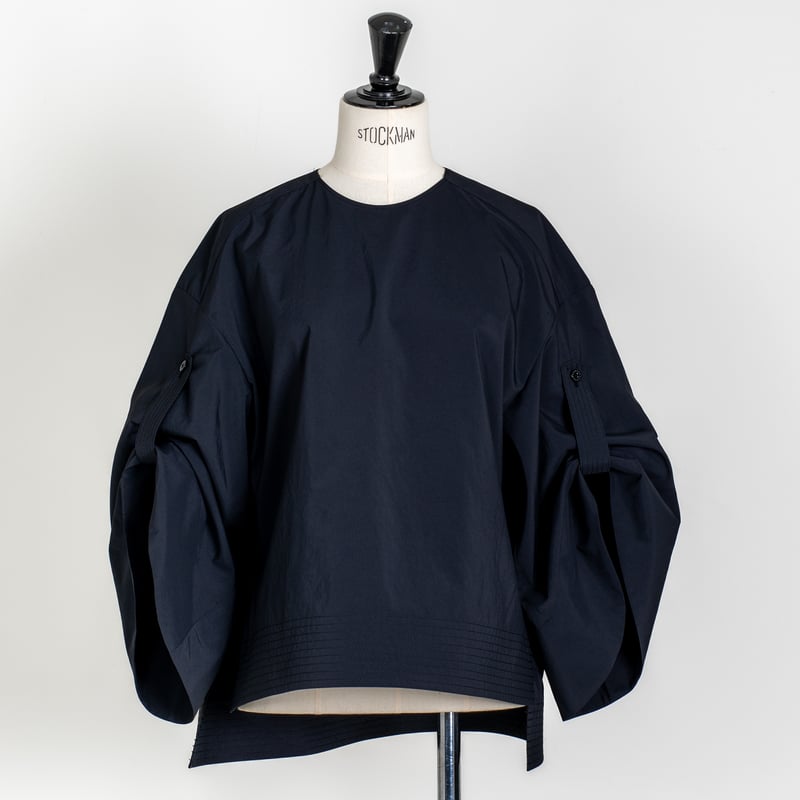 WASHABLE OVAL BLOUSE/Black | FREY