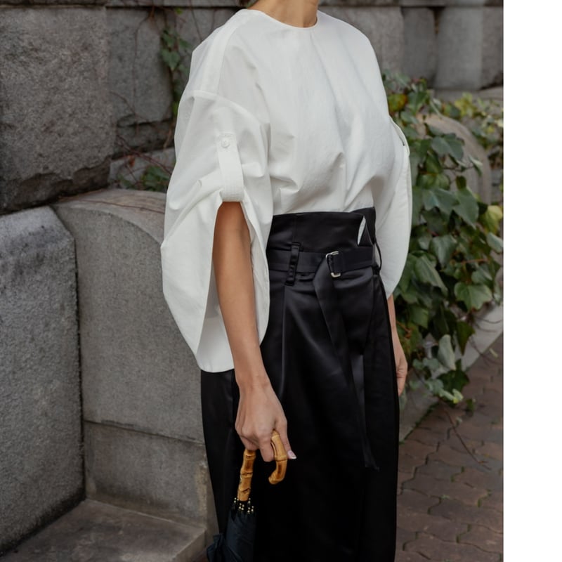 SATIN WATER PANTS/Black | FREY SATIN WATER PANTS/Black | FREY