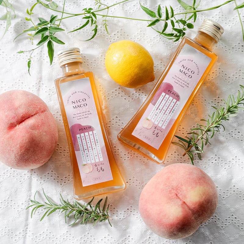 植物性発酵飲料「NICOMACO」もも - 発酵原液希釈タイプ - | NICOMACO