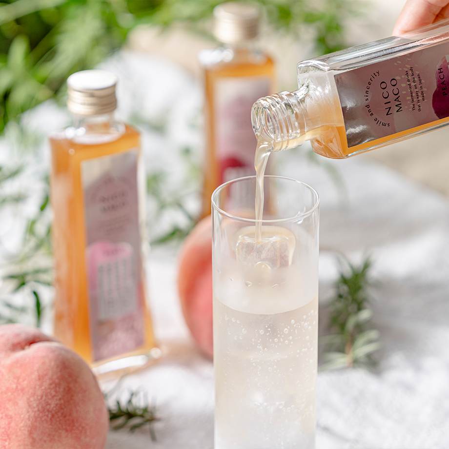 植物性発酵飲料「NICOMACO」もも - 発酵原液希釈タイプ - | NICOMACO