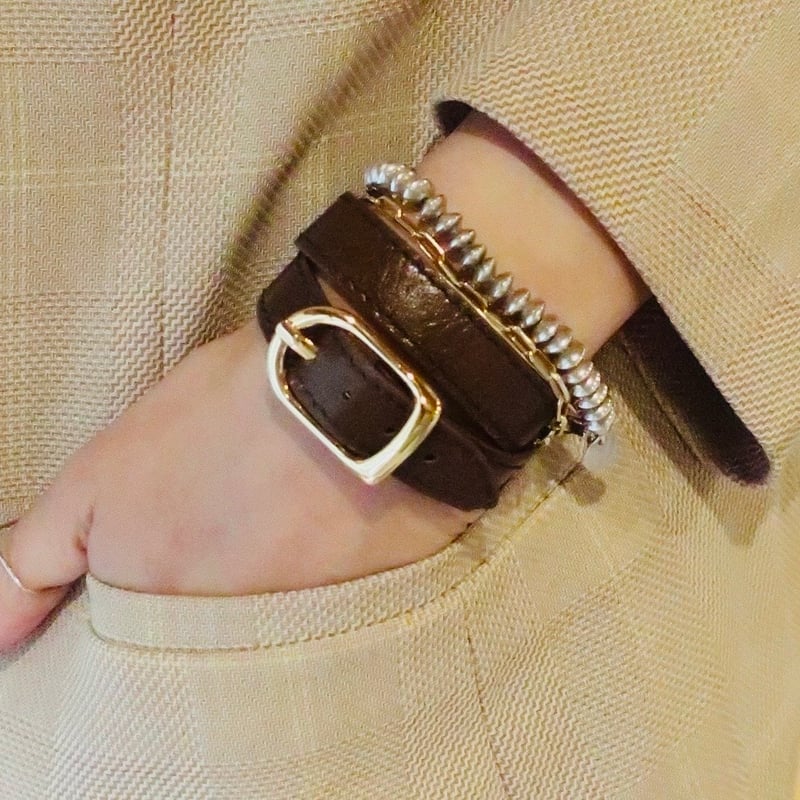 70ct Bracelet/ダークブラウン | PLUS CARAT