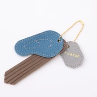 10ct Bag charm　Omimi ni matou/Omimi ブルー