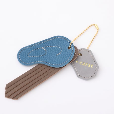 10ct Bag charm　Omimi ni matou/Omimi ブルー
