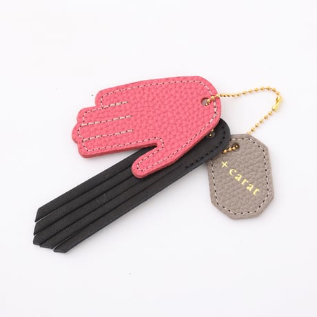 10ct Bag charm　Otete ni matou/Otete ピンク