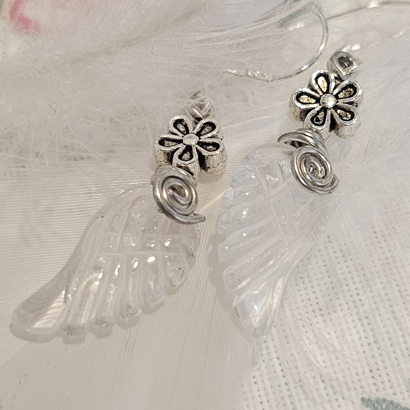 シルバーアクセサリー　ピアス　羽 GRANDEUR フェザー サファイア シルバー ピアス 1P 片耳用 メンズ 羽根