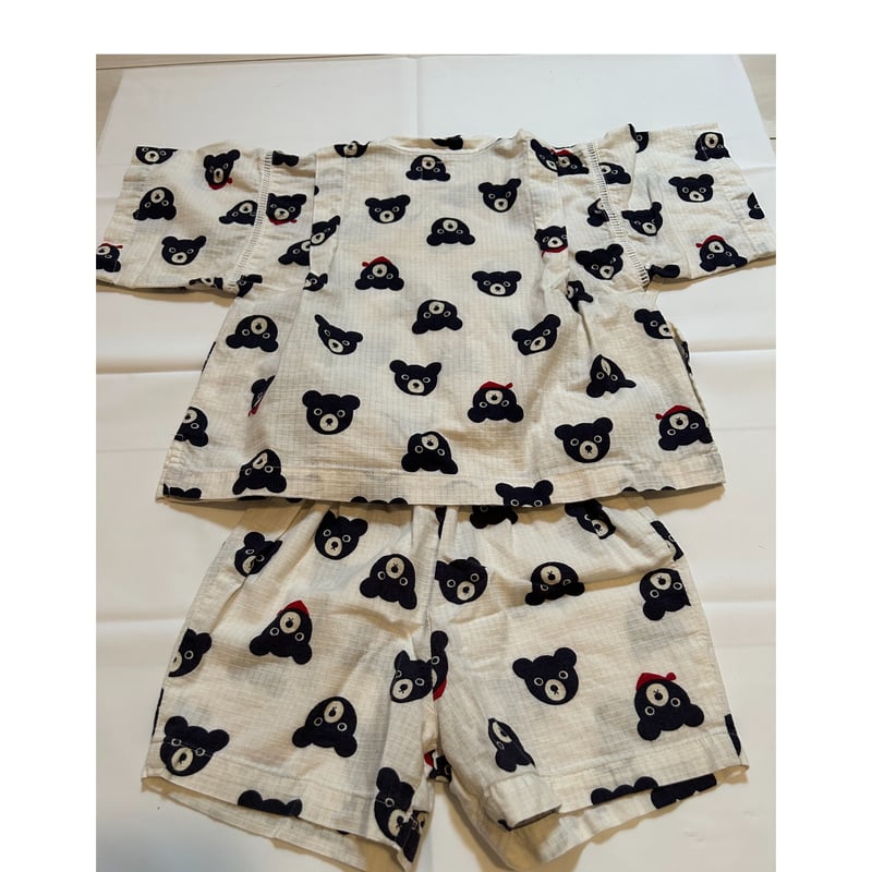 ミキハウス ダブルビー甚平（90cm）】中古(Reuse)(送料無料） | Kimoti