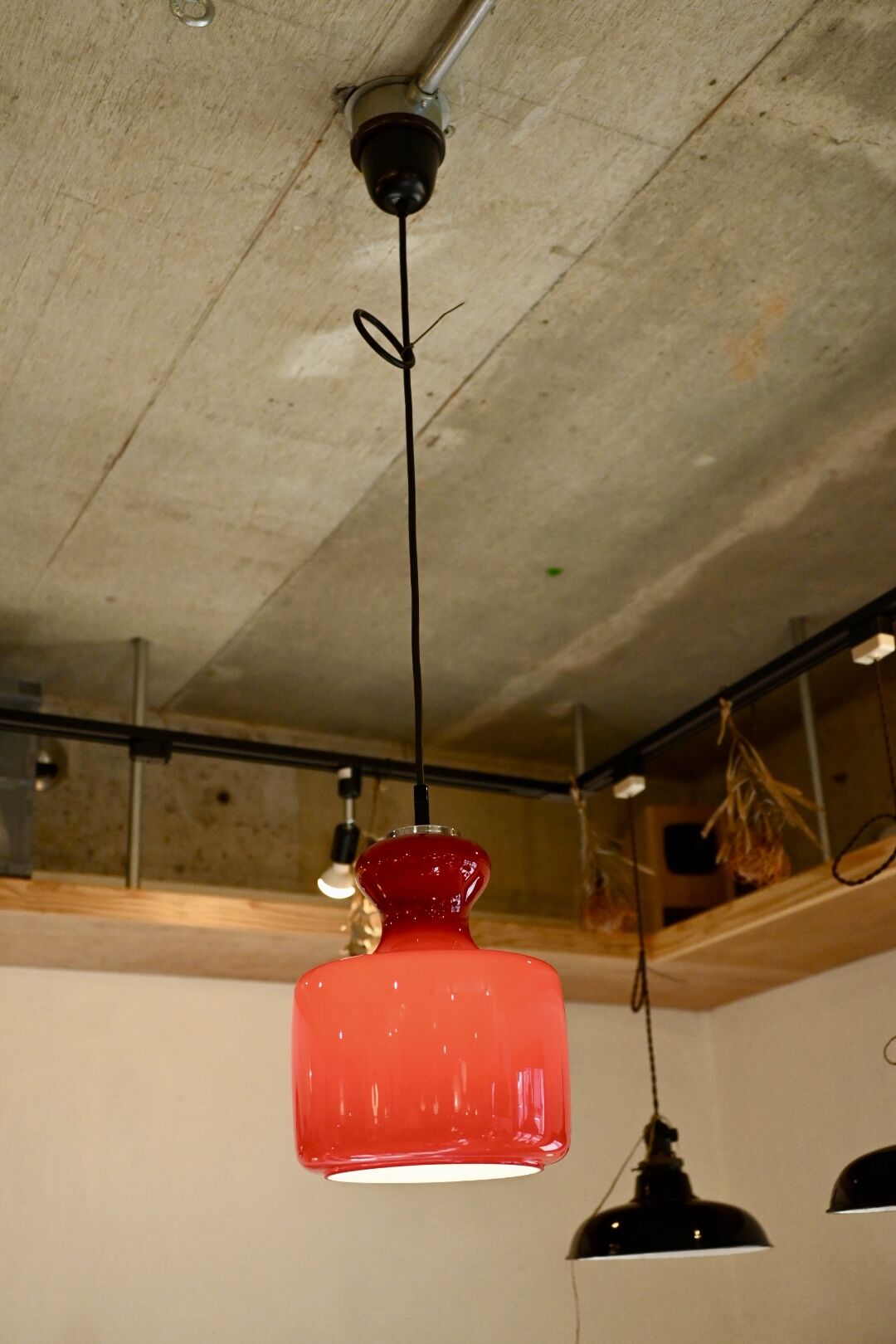 Opaline Glass Pendant Lamp “Peill & Putzler” | ...