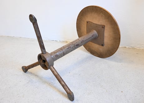 Industrial Iron & Wood Stool