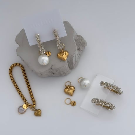 love pearl pierce／earring
